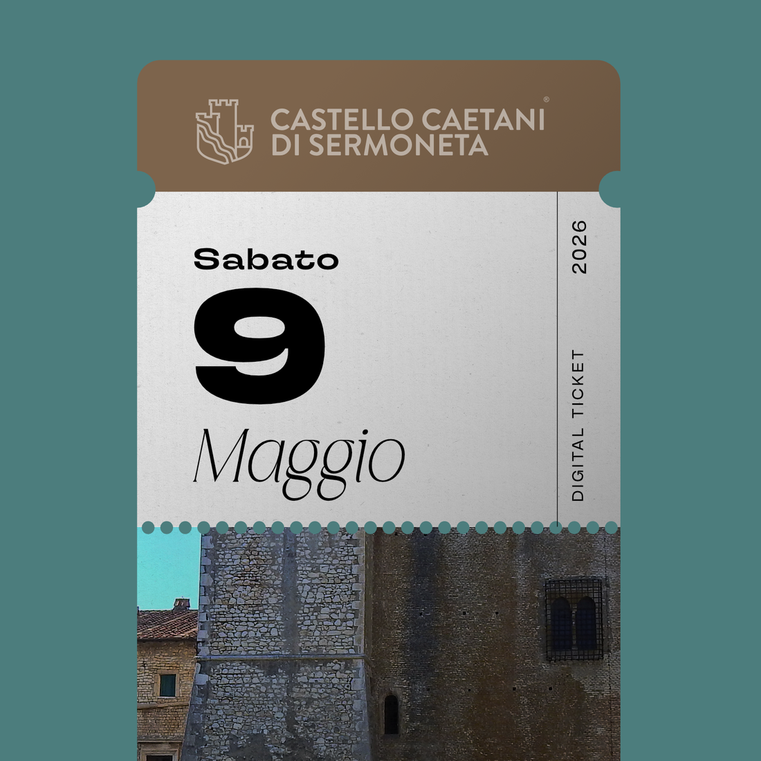 Sabato 9 Maggio 2026 - Castello Caetani