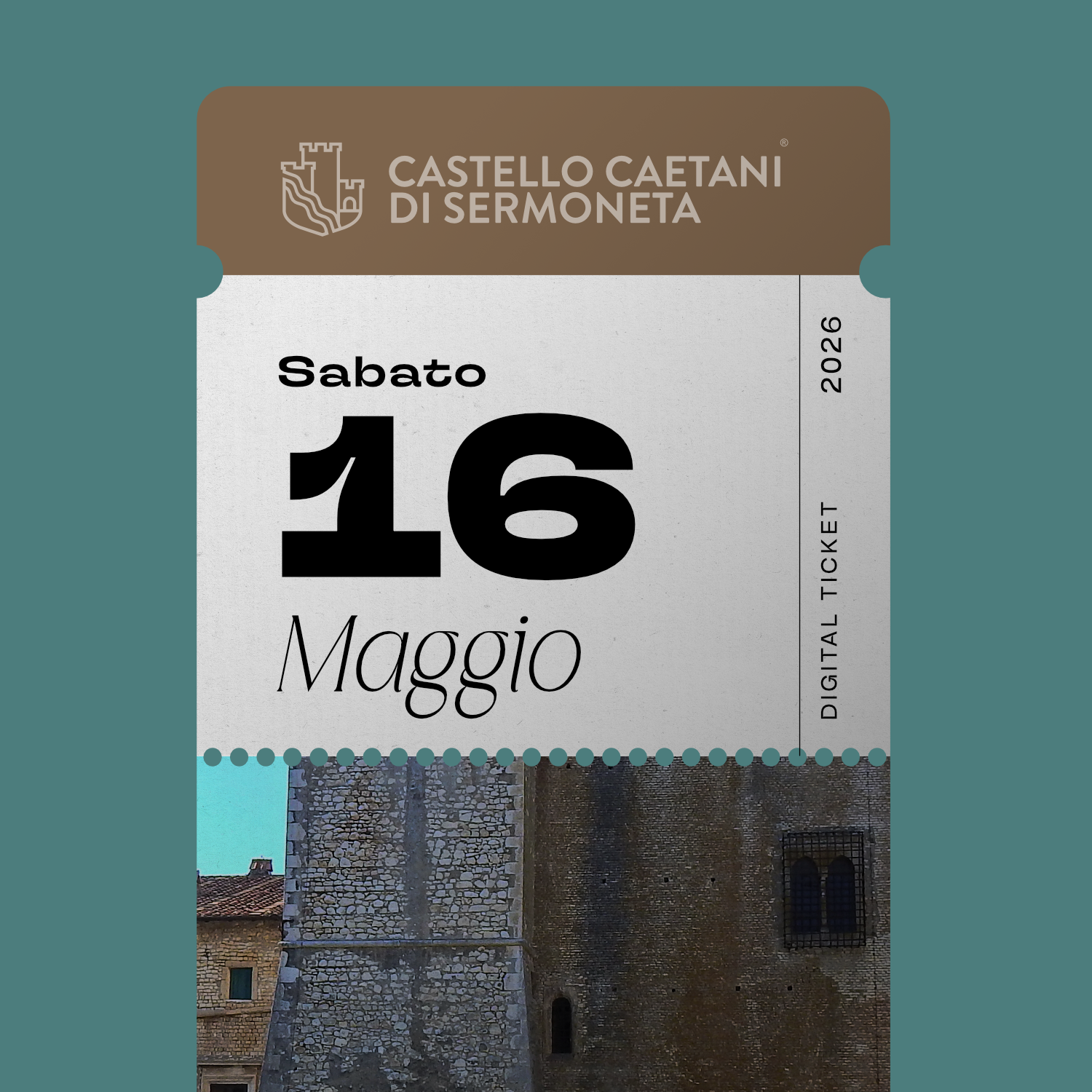 Sabato 16 Maggio 2026 - Castello Caetani