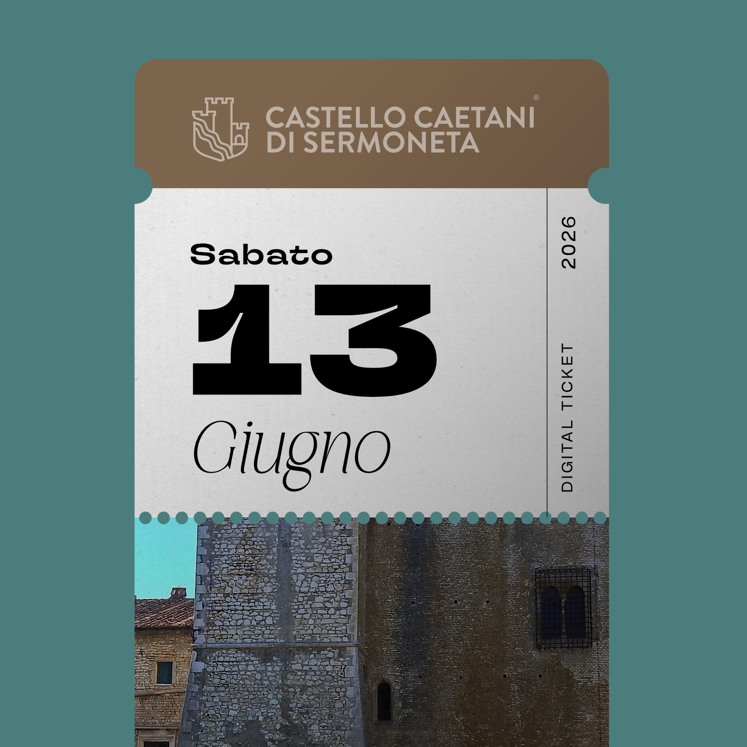 Sabato 13 Giugno 2026 - Castello Caetani