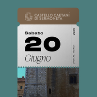 Sabato 20 Giugno 2026 - Castello Caetani