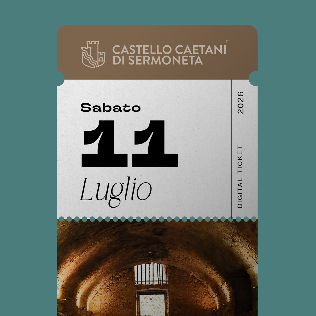 Sabato 11 Luglio 2026 - Castello Caetani