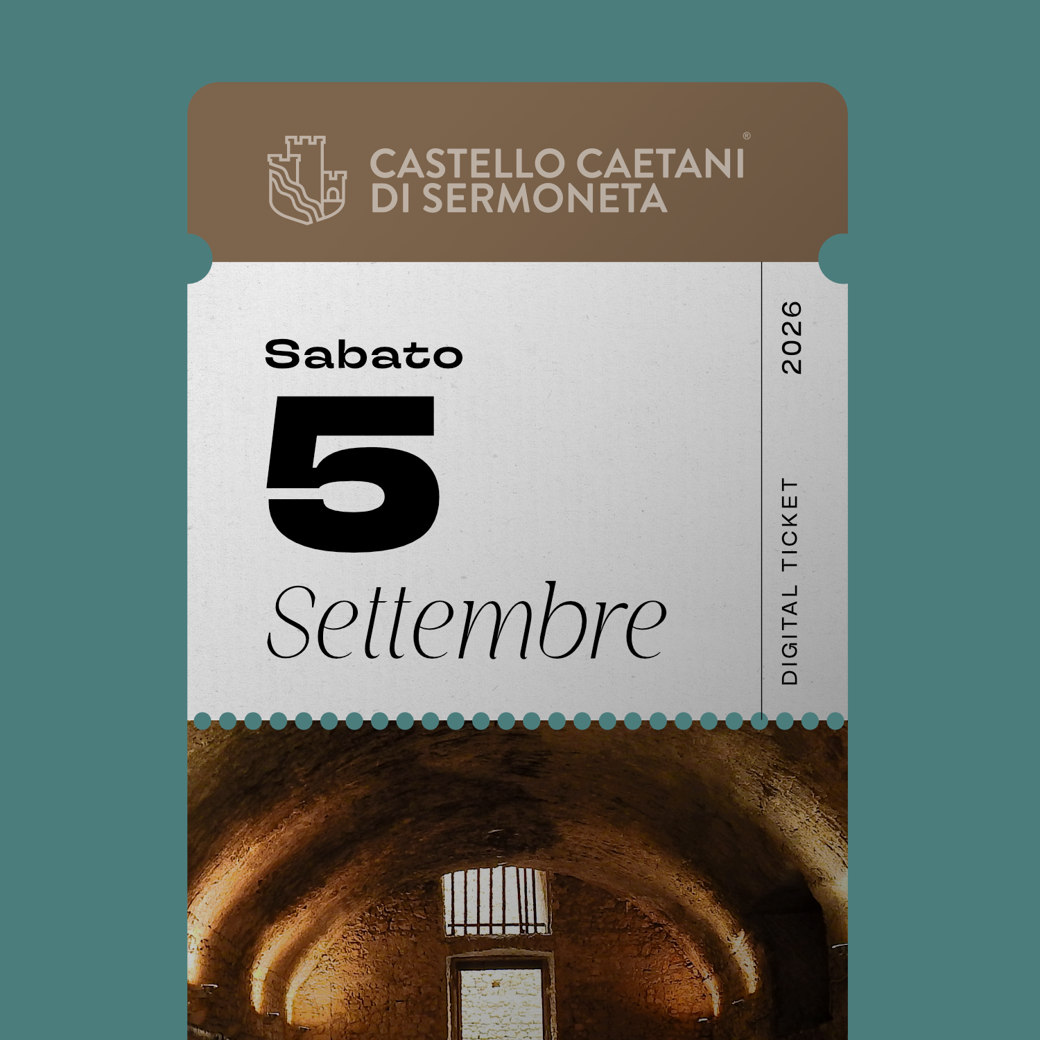 Sabato 5 Settembre 2026 - Castello Caetani