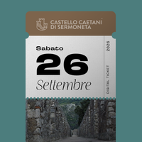 Sabato 26 Settembre 2026 - Castello Caetani