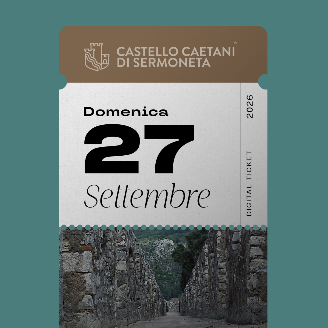 Domenica 27 Settembre 2026 - Castello Caetani