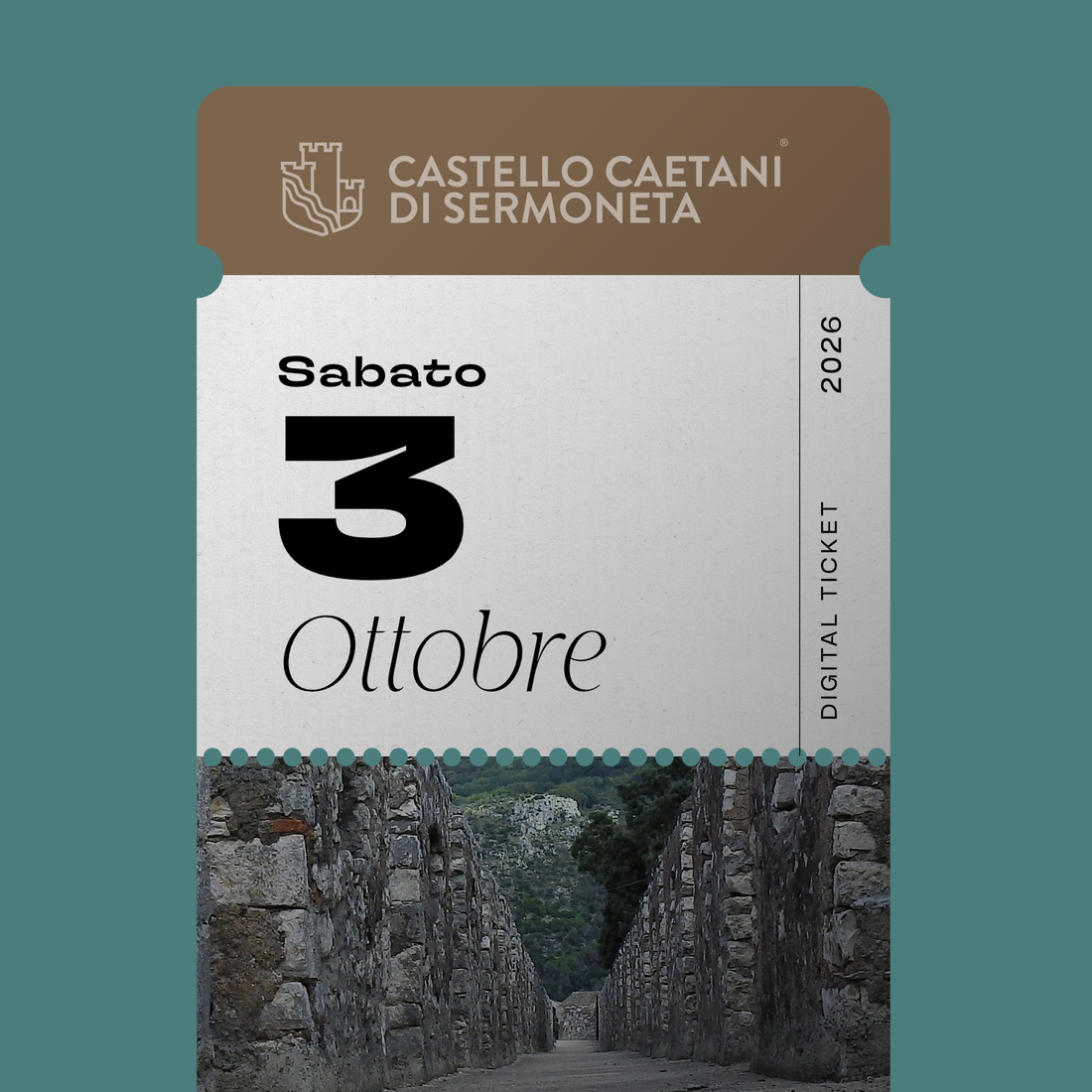 Sabato 3 Ottobre 2026 - Castello Caetani