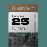 Sunday, October 25, 2026 - Caetani Castle