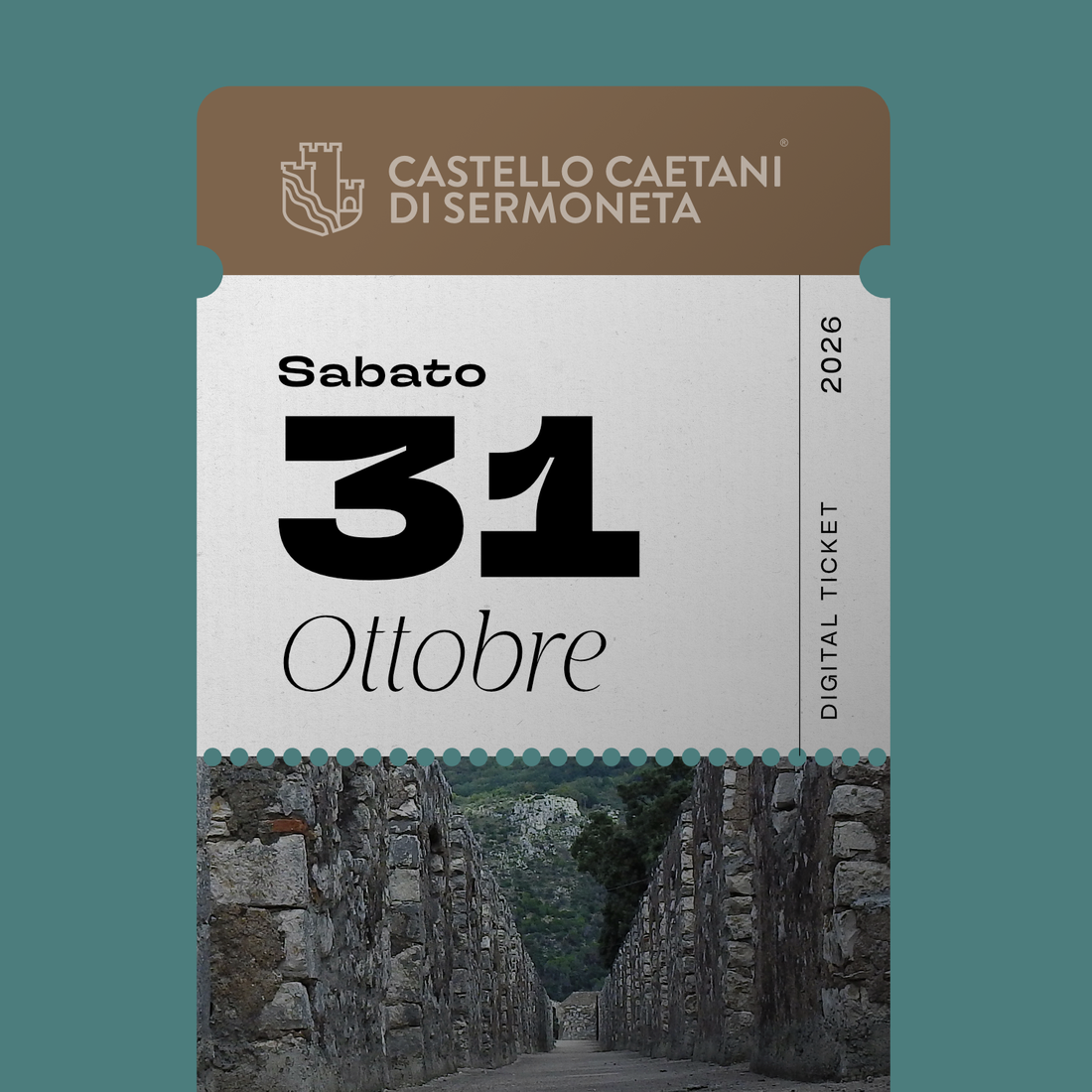 Sabato 31 Ottobre 2026 - Castello Caetani