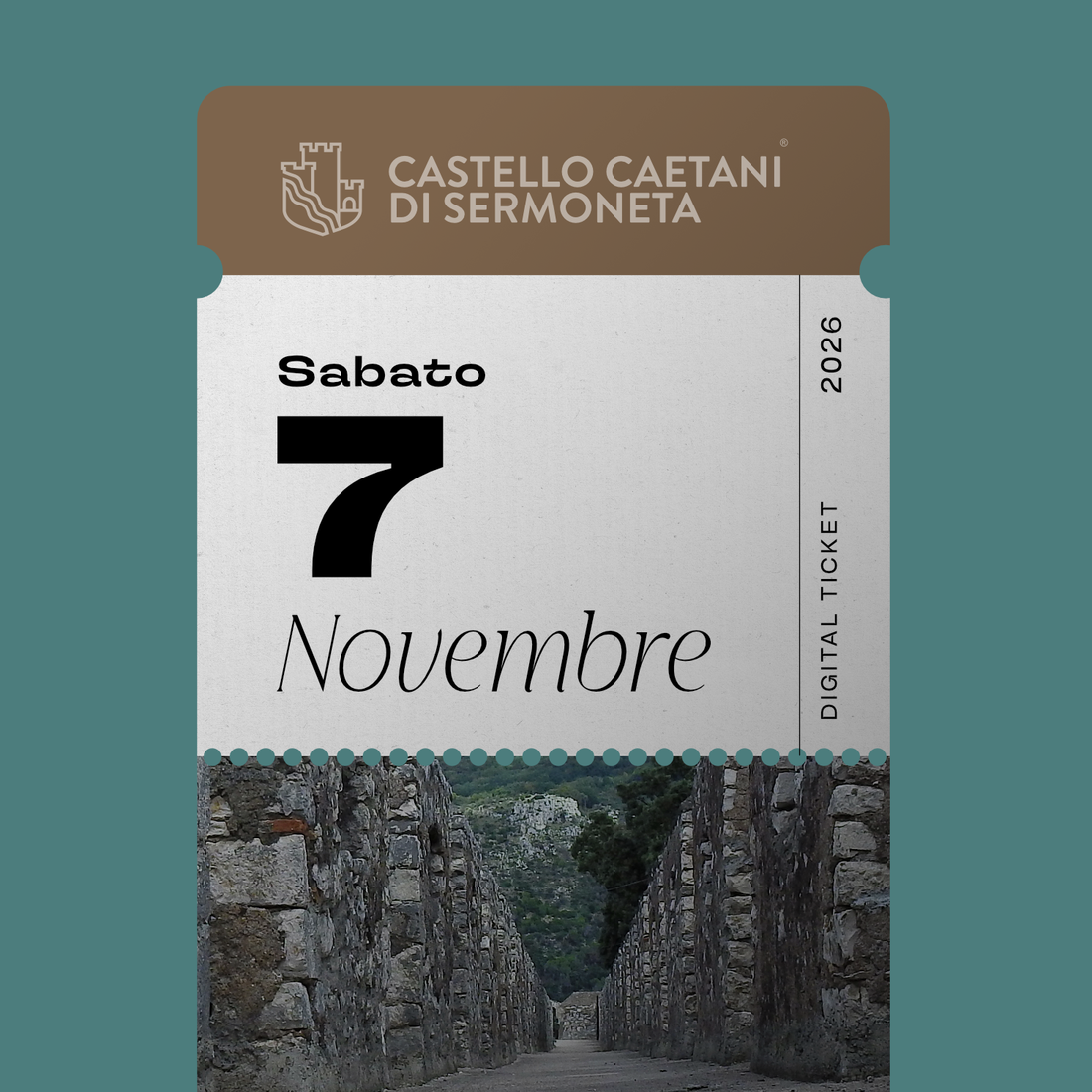 Sabato 7 Novembre 2026 - Castello Caetani
