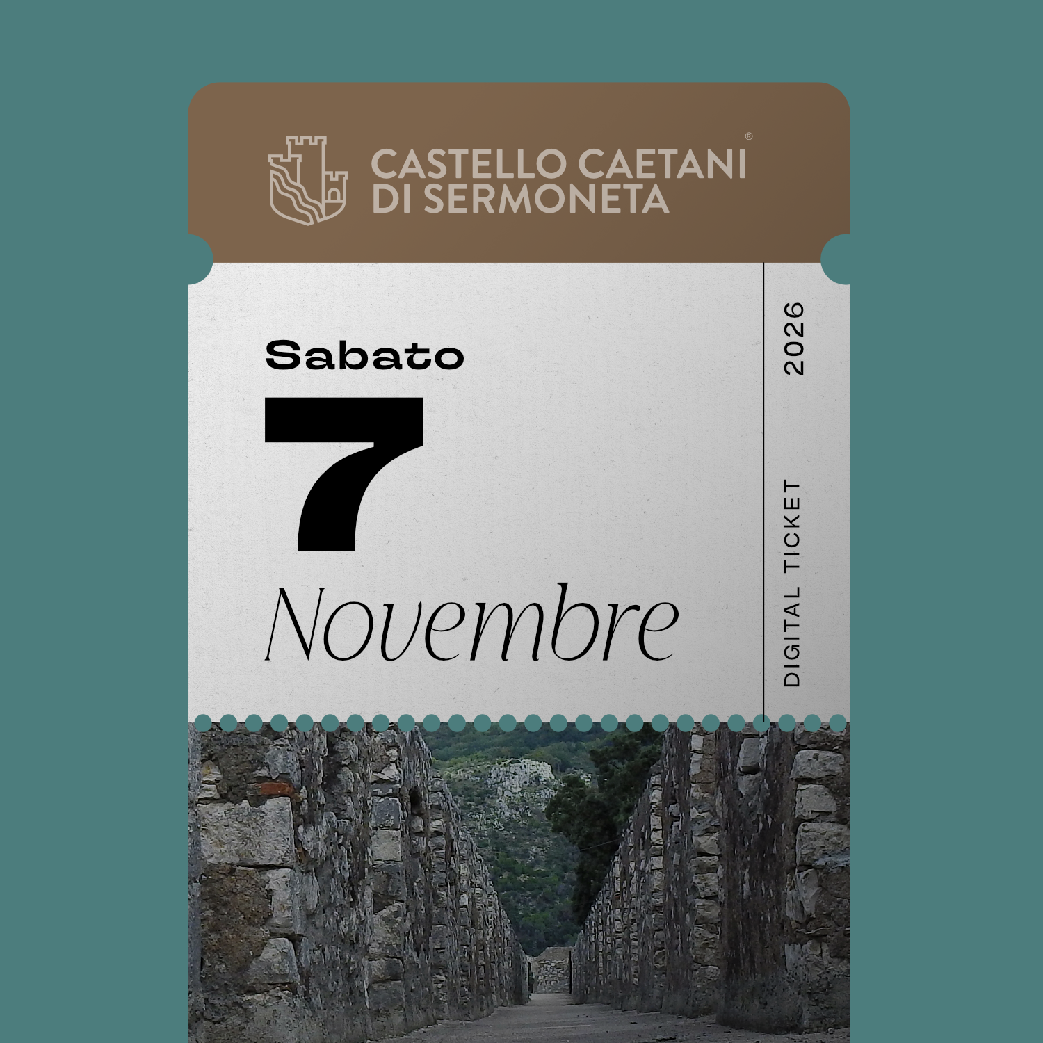 Sabato 7 Novembre 2026 - Castello Caetani