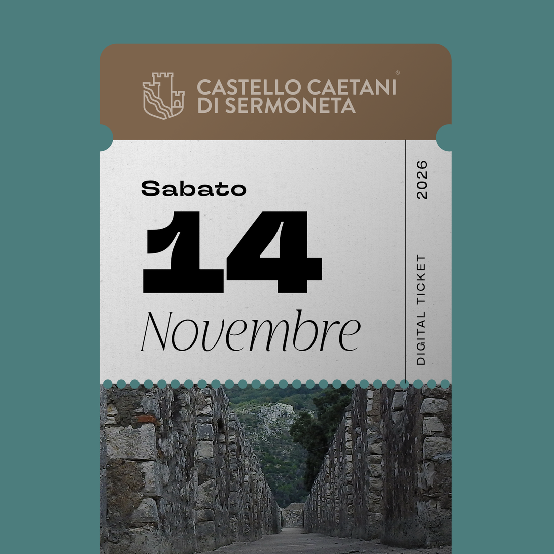 Sabato 14 Novembre 2026 - Castello Caetani