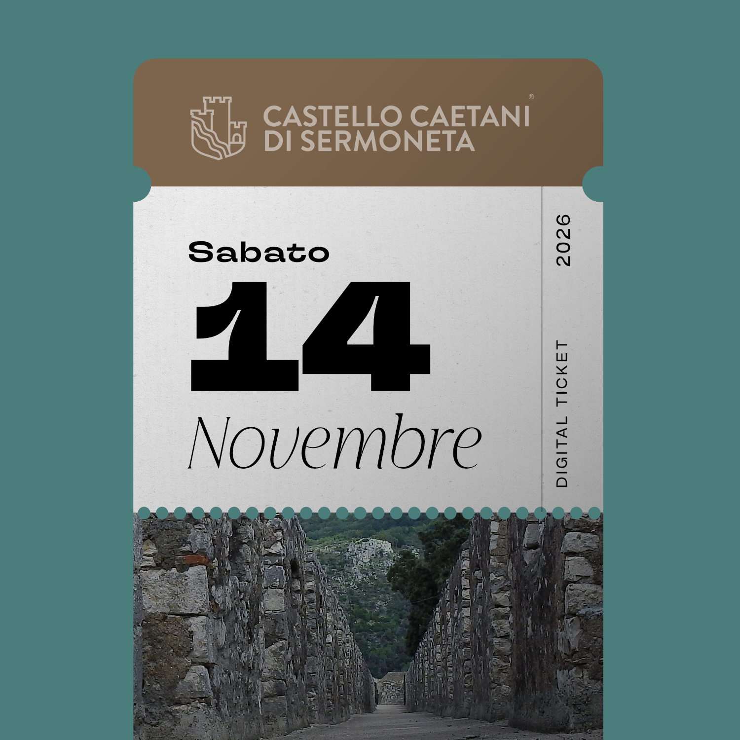 Sabato 14 Novembre 2026 - Castello Caetani