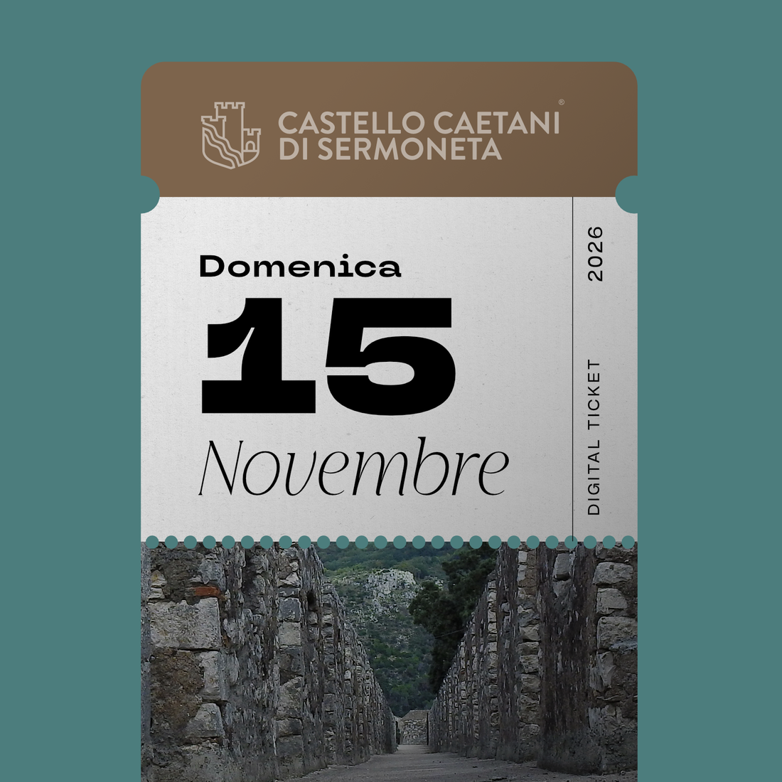 Domenica 15 Novembre 2026 - Castello Caetani