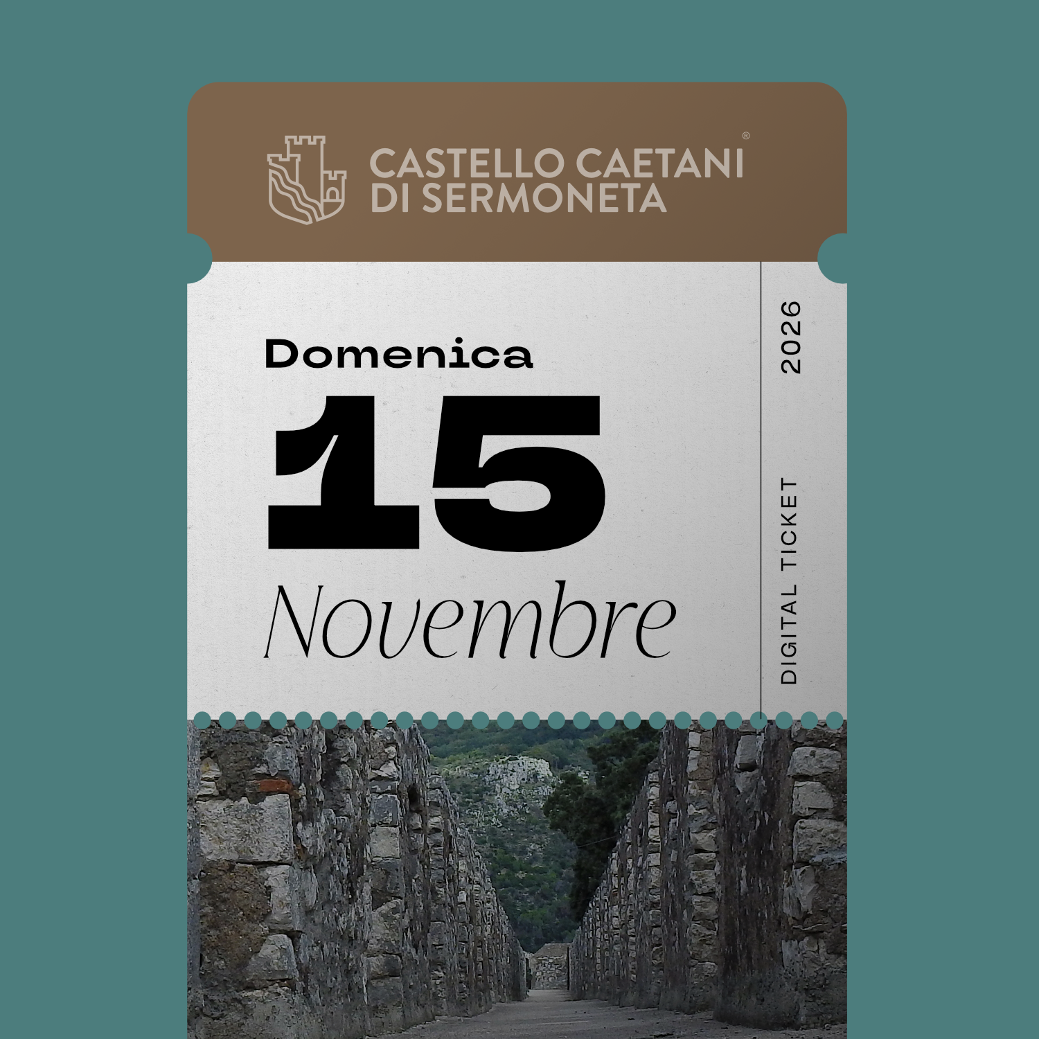 Domenica 15 Novembre 2026 - Castello Caetani