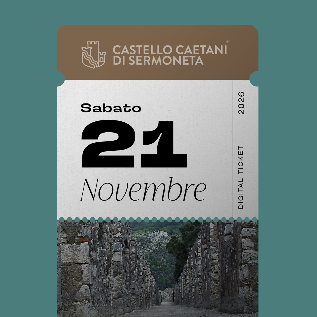 Sabato 21 Novembre 2026 - Castello Caetani