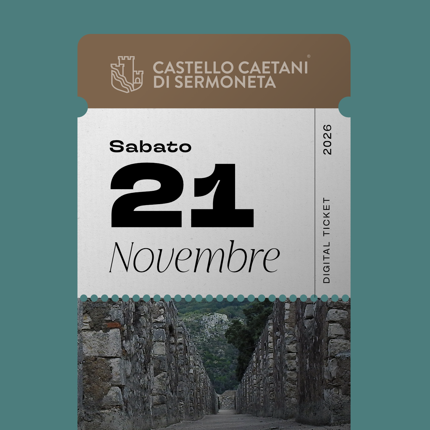 Sabato 21 Novembre 2026 - Castello Caetani
