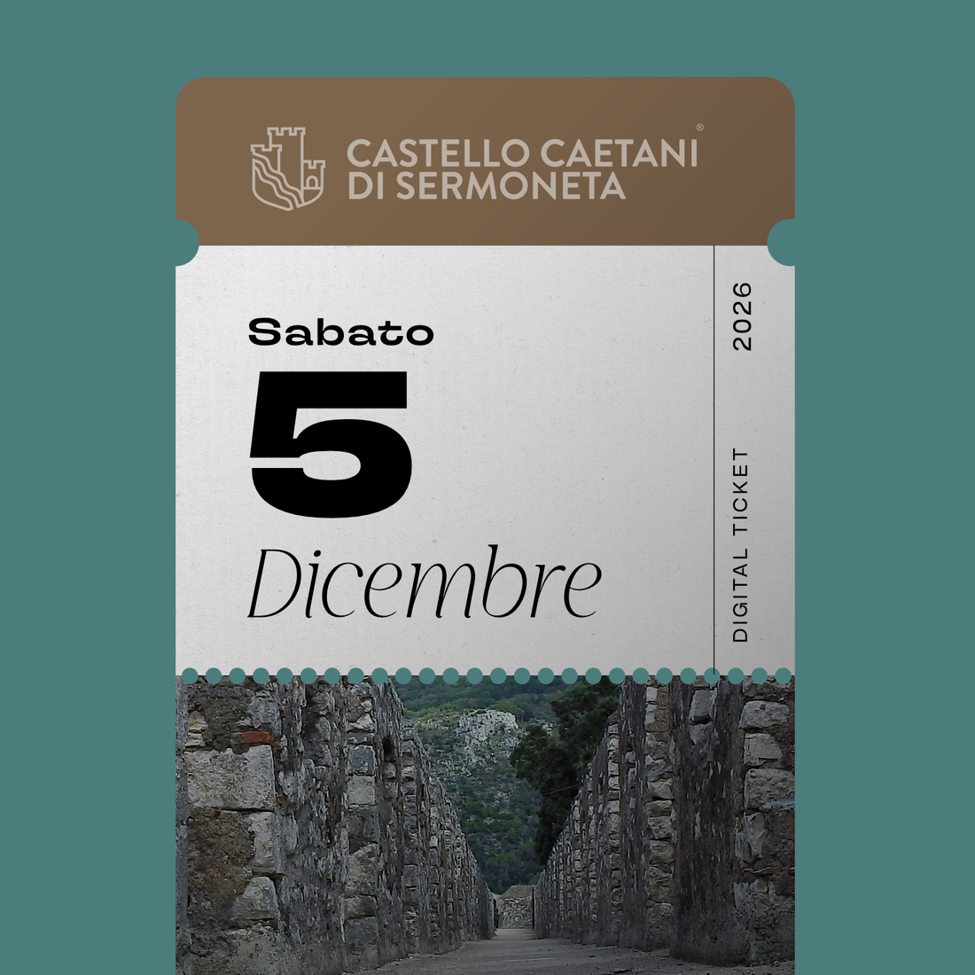 Sabato 5 Dicembre 2026 - Castello Caetani