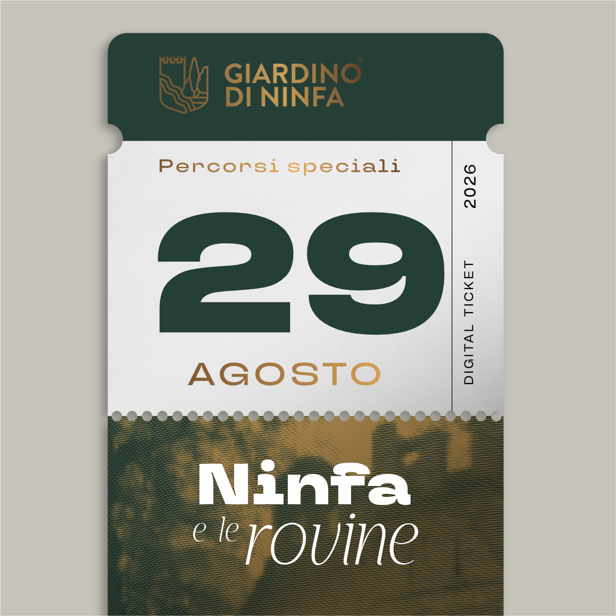 Saturday, August 29, 2026 - Garden of Ninfa and the Ruins