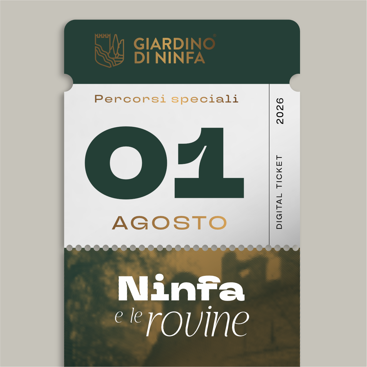 Saturday, August 1, 2026 - Garden of Ninfa and the Ruins