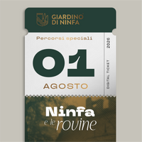 Saturday, August 1, 2026 - Garden of Ninfa and the Ruins