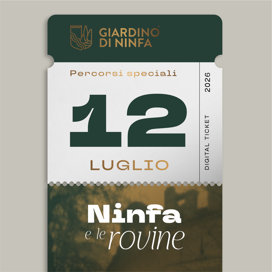 Domenica 12 Luglio 2026 - Giardino di Ninfa e le Rovine