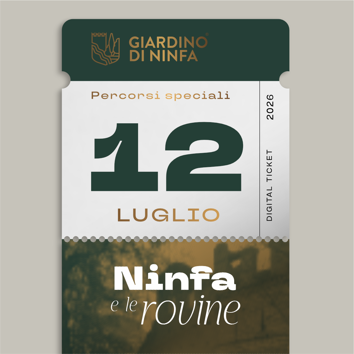 Domenica 12 Luglio 2026 - Giardino di Ninfa e le Rovine