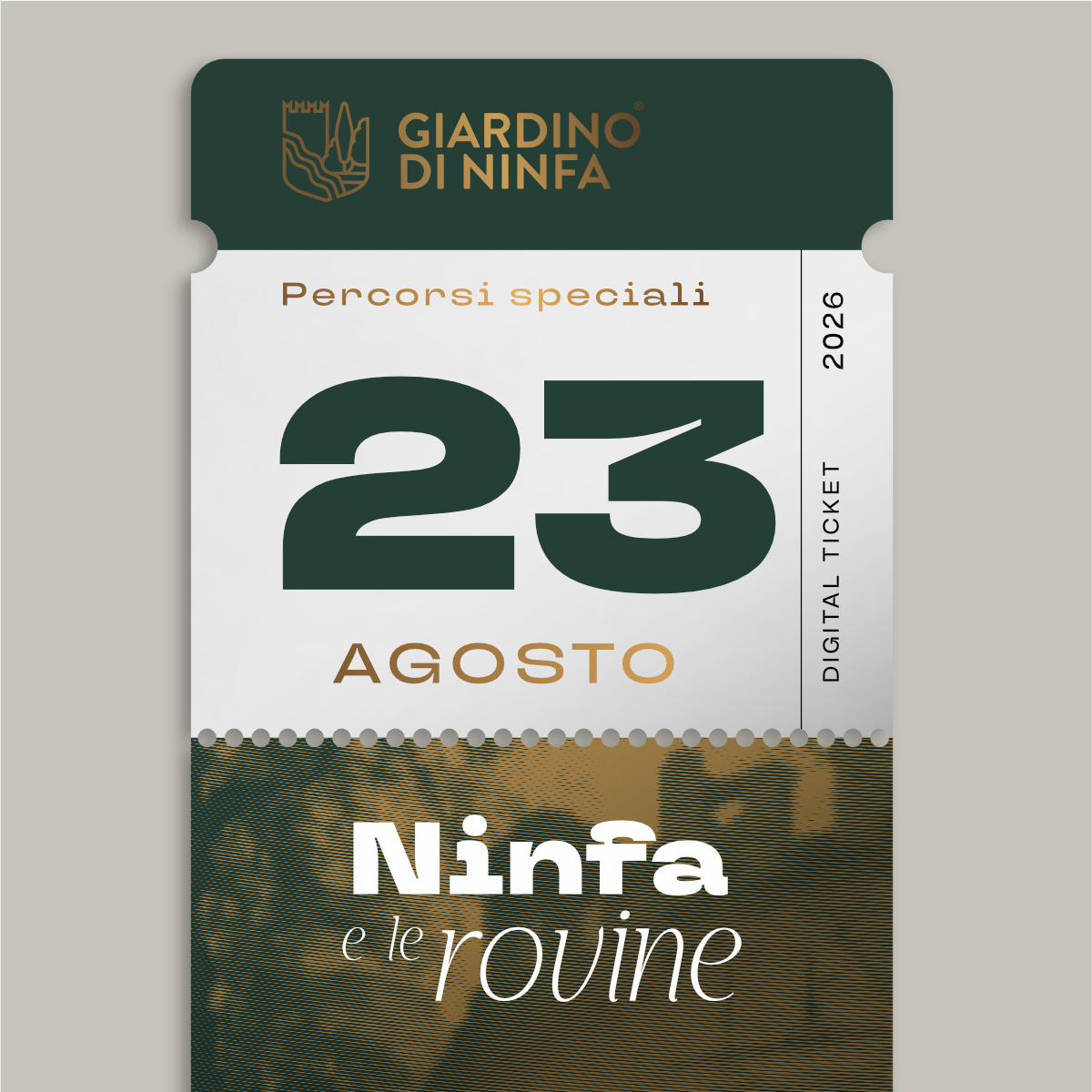 Sunday, August 23, 2026 - Garden of Ninfa and the Ruins