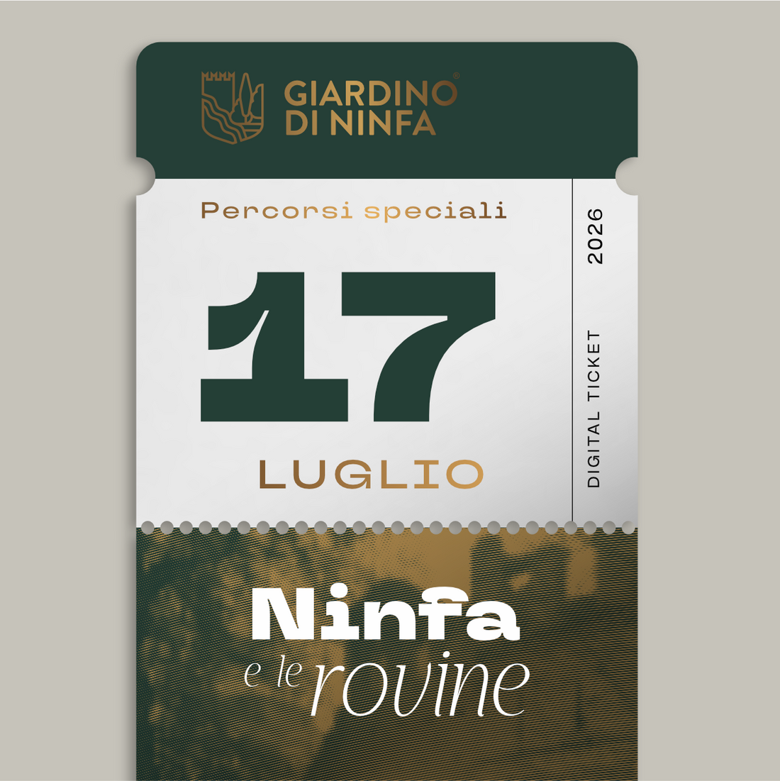 Venerdì 17 Luglio 2026 - Giardino di Ninfa e le Rovine