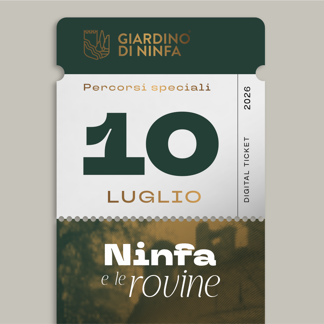 Venerdì 10 Luglio 2026 - Giardino di Ninfa e le Rovine