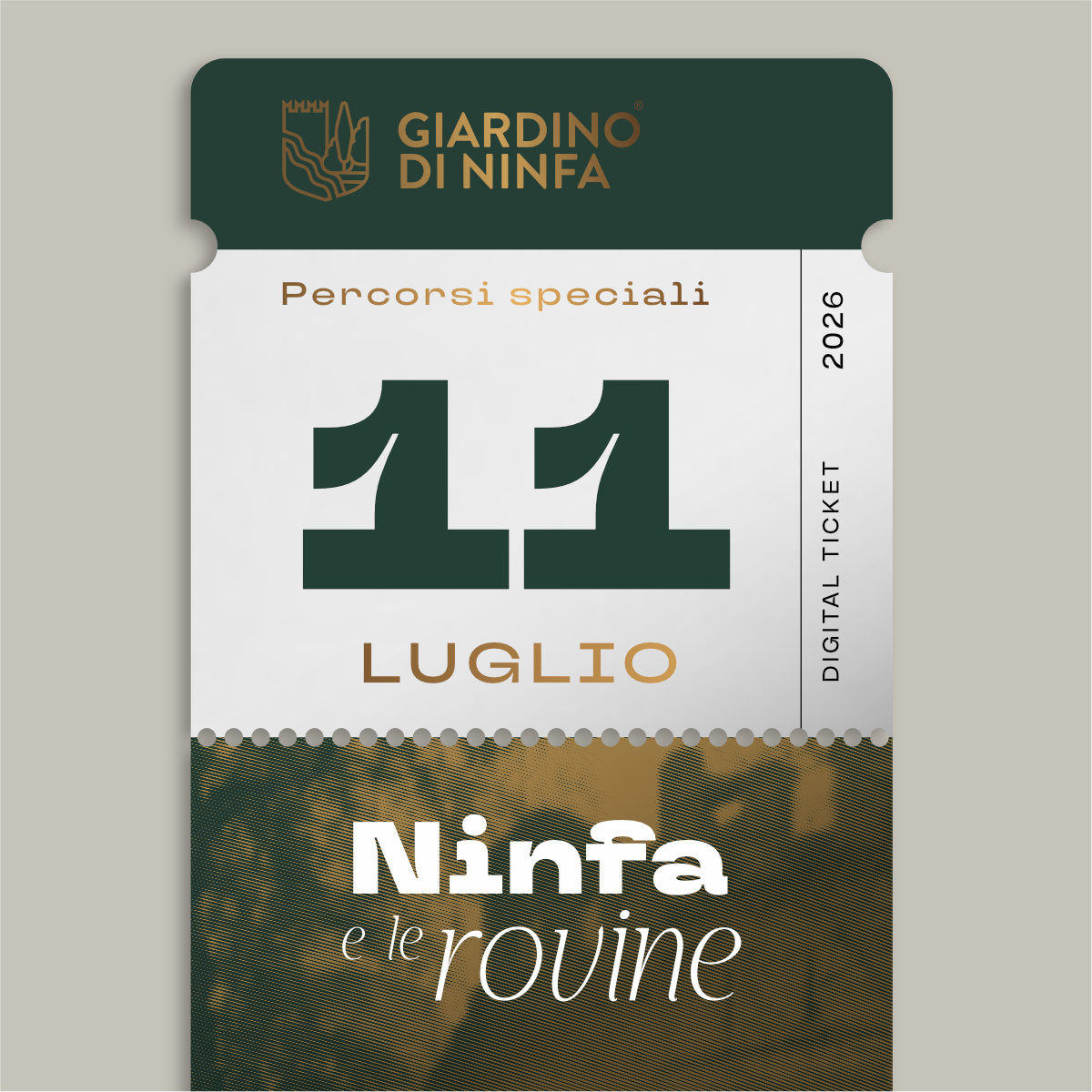 Sabato 11 Luglio 2026 - Giardino di Ninfa e le Rovine