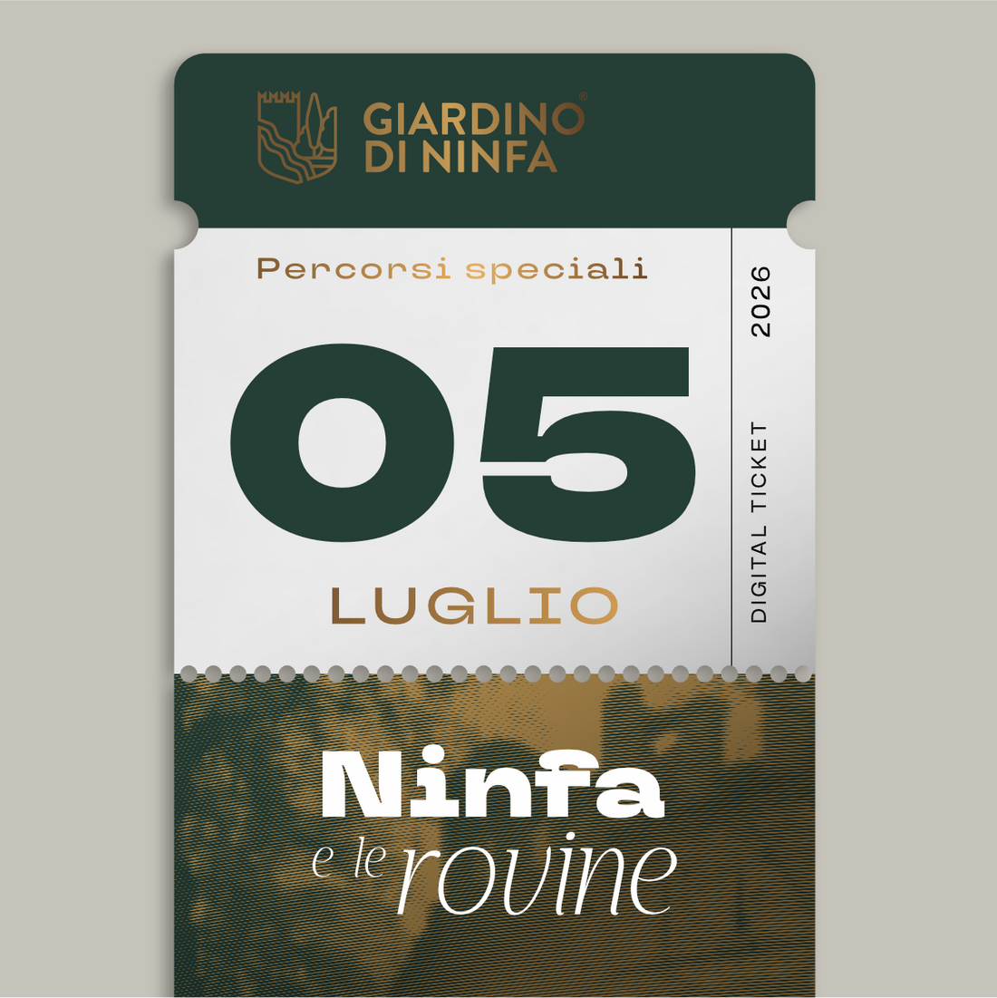 Domenica 5 Luglio 2026 - Giardino di Ninfa e le Rovine