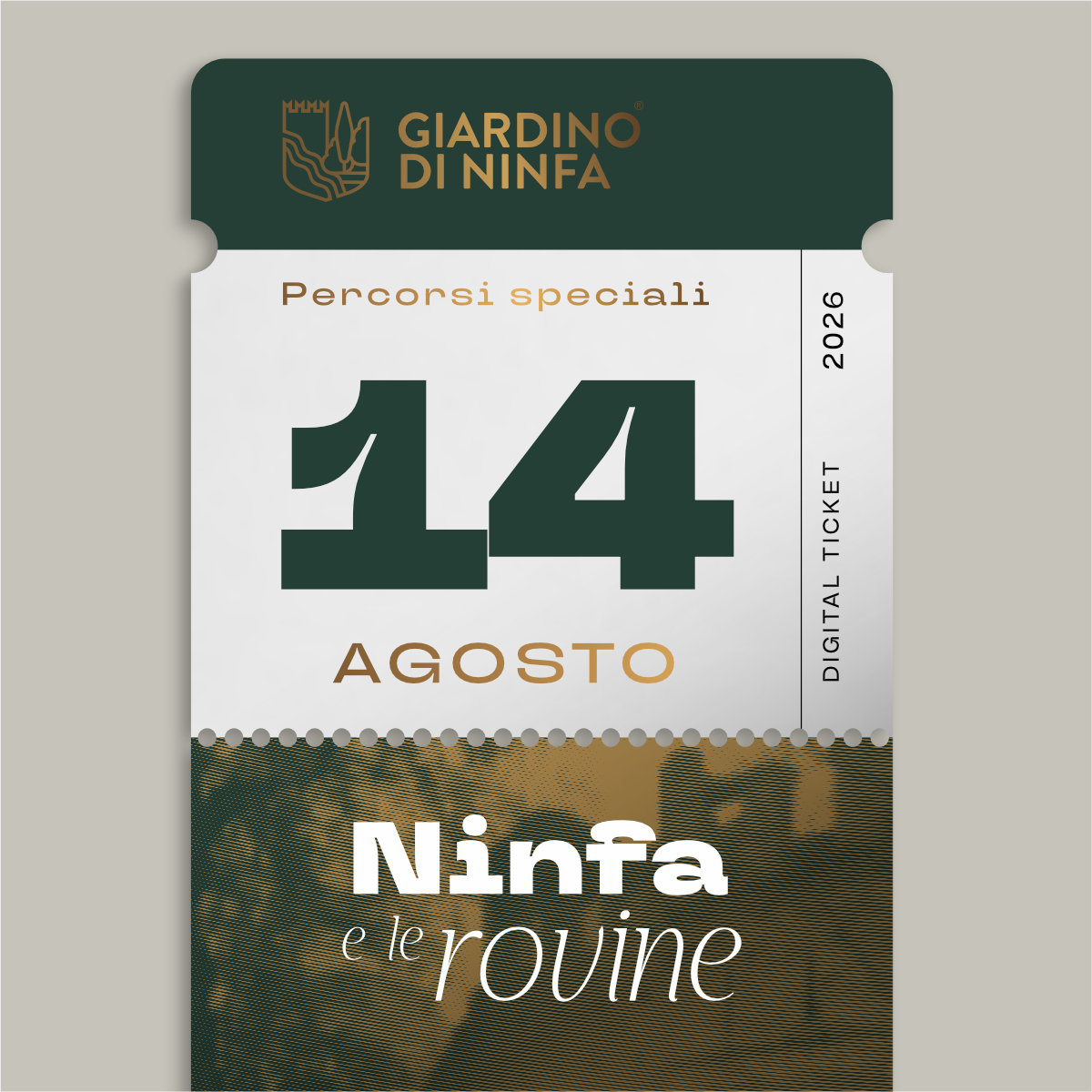 Friday, August 14, 2026 - Garden of Ninfa and the Ruins