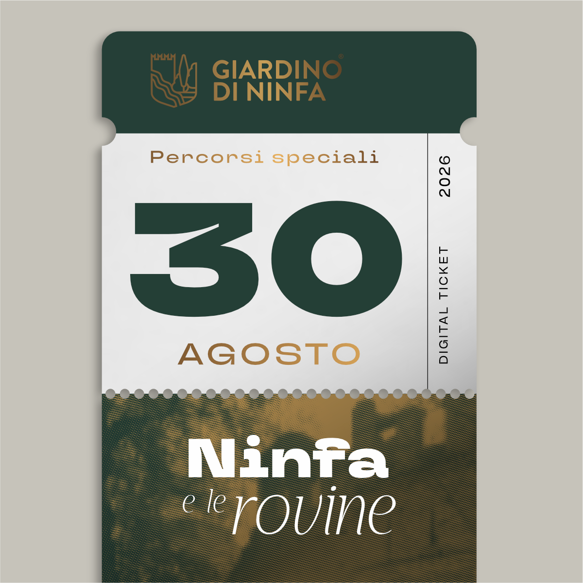 Sunday, August 30, 2026 - Garden of Ninfa and the Ruins