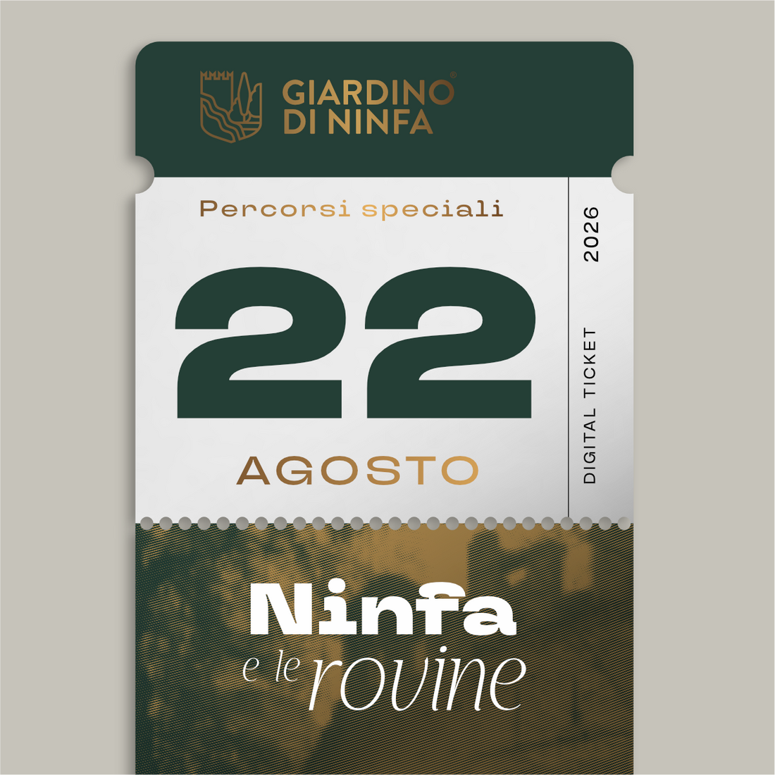 Saturday, August 22, 2026 - Garden of Ninfa and the Ruins