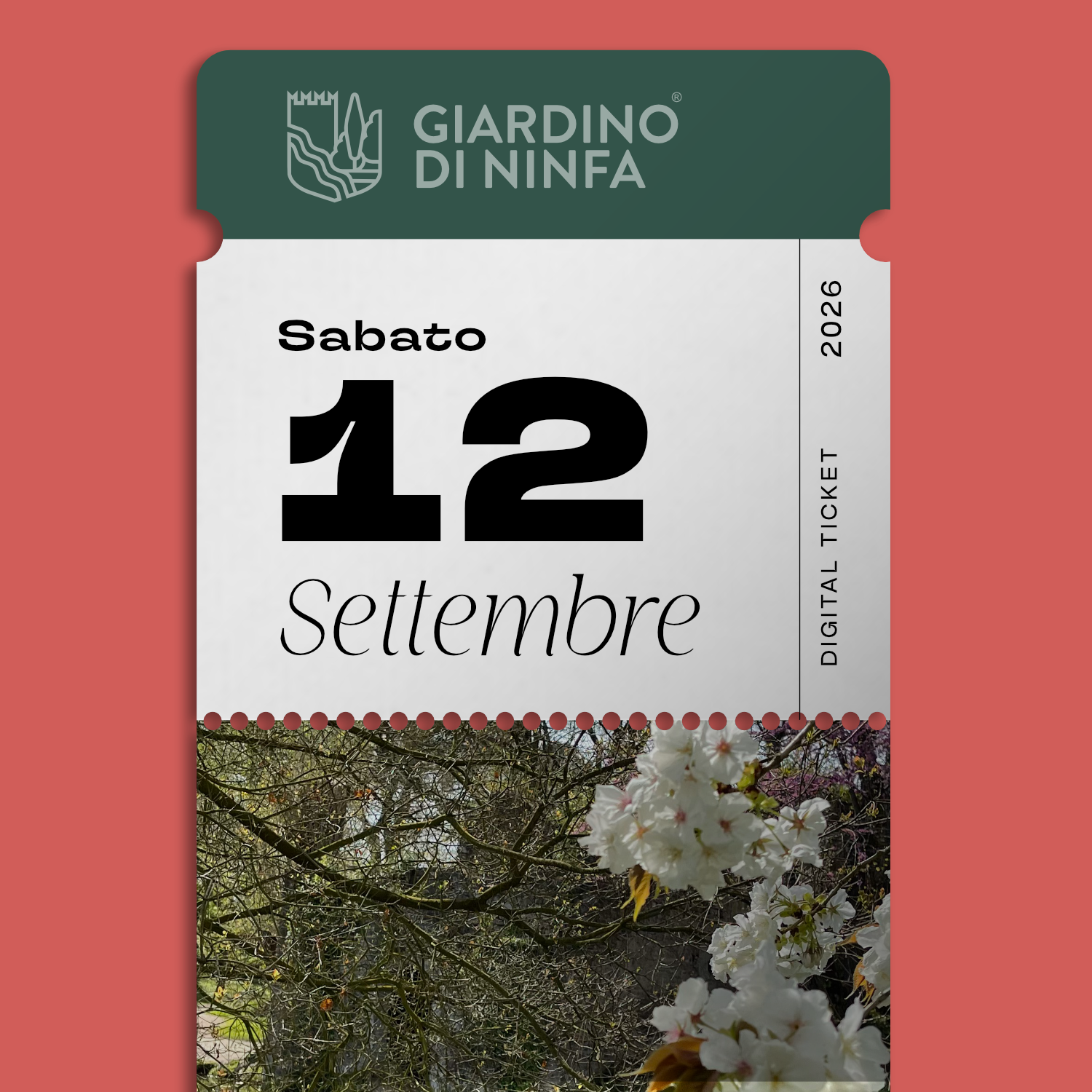 Saturday, September 12, 2026 - Garden of Ninfa