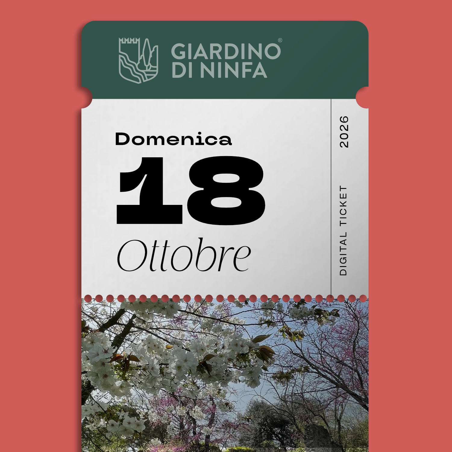 Sunday, October 18, 2026 - Garden of Ninfa