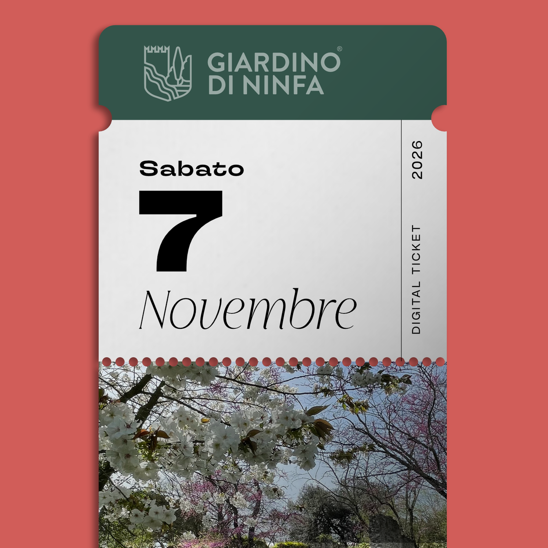 Saturday, November 7, 2026 - Garden of Ninfa